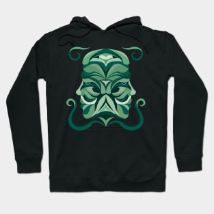 Gemini Zodiac Sign - Green Hoodie